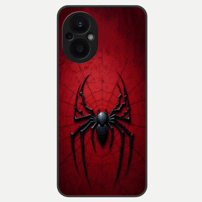  Superhero Web Emblem Glass Case For Oppo F21 Pro 5G back cover – full design glossy printed glass finish