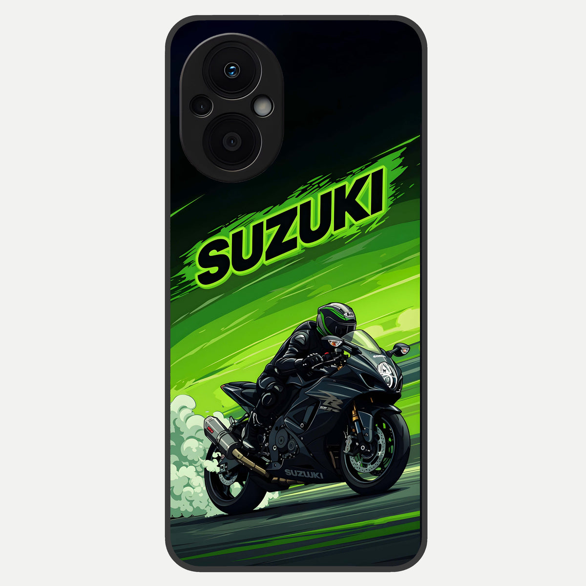  Suzuki Speed Beast Glass Case For Oppo F21 Pro 5G back cover – full design glossy printed glass finish