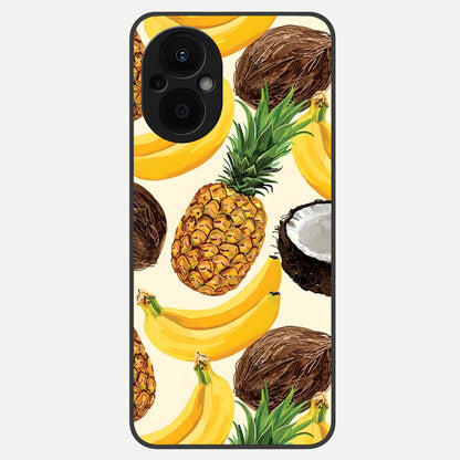  Tropical Fruit Mood Glass Case For Oppo F21 Pro 5G back cover – full design glossy printed glass finish