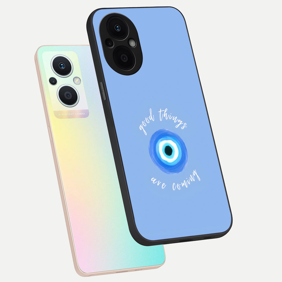  Bright Future Ahead phone case For Oppo F21 Pro 5G showing premium glass back cover with detailed artwork