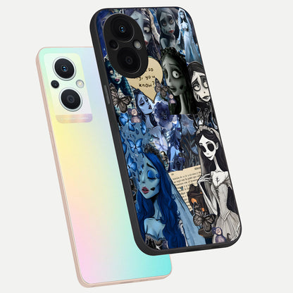  Corpse Bride Posters phone case For Oppo F21 Pro 5G showing premium glass back cover with detailed artwork