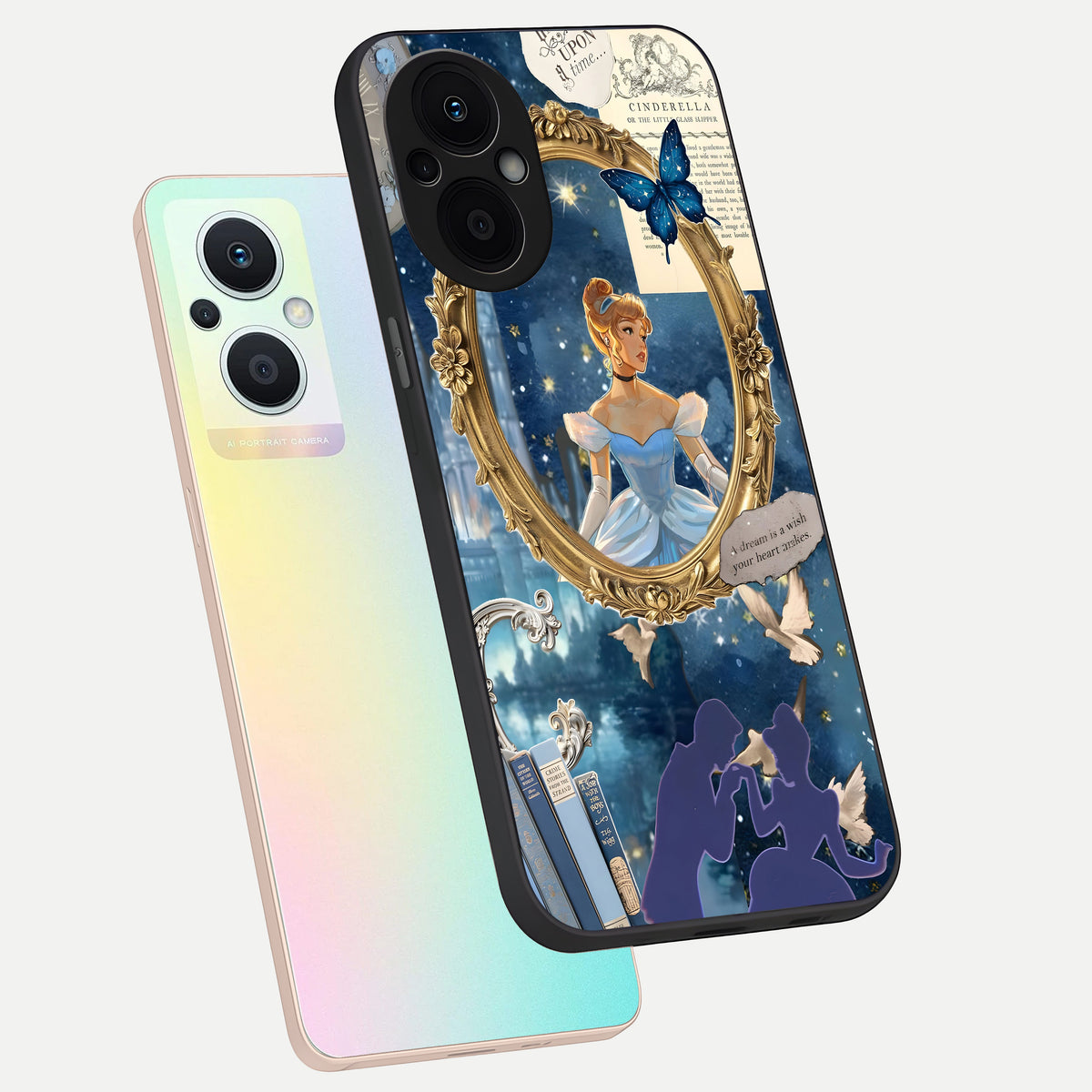  Midnight Queen phone case For Oppo F21 Pro 5G showing premium glass back cover with detailed artwork
