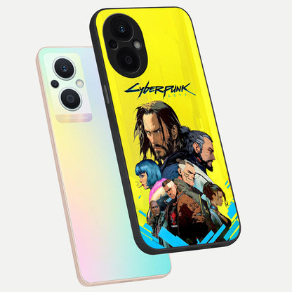  Neon Rebel Genesis phone case For Oppo F21 Pro 5G showing premium glass back cover with detailed artwork