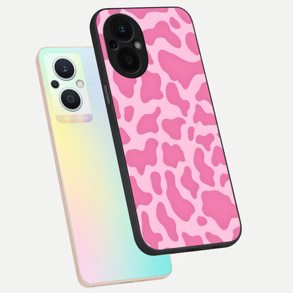  Pinkish Scenery phone case For Oppo F21 Pro 5G showing premium glass back cover with detailed artwork