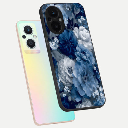  Royal Bloom Garden phone case For Oppo F21 Pro 5G showing premium glass back cover with detailed artwork