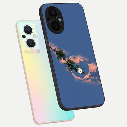  Sky Under Tree phone case For Oppo F21 Pro 5G showing premium glass back cover with detailed artwork