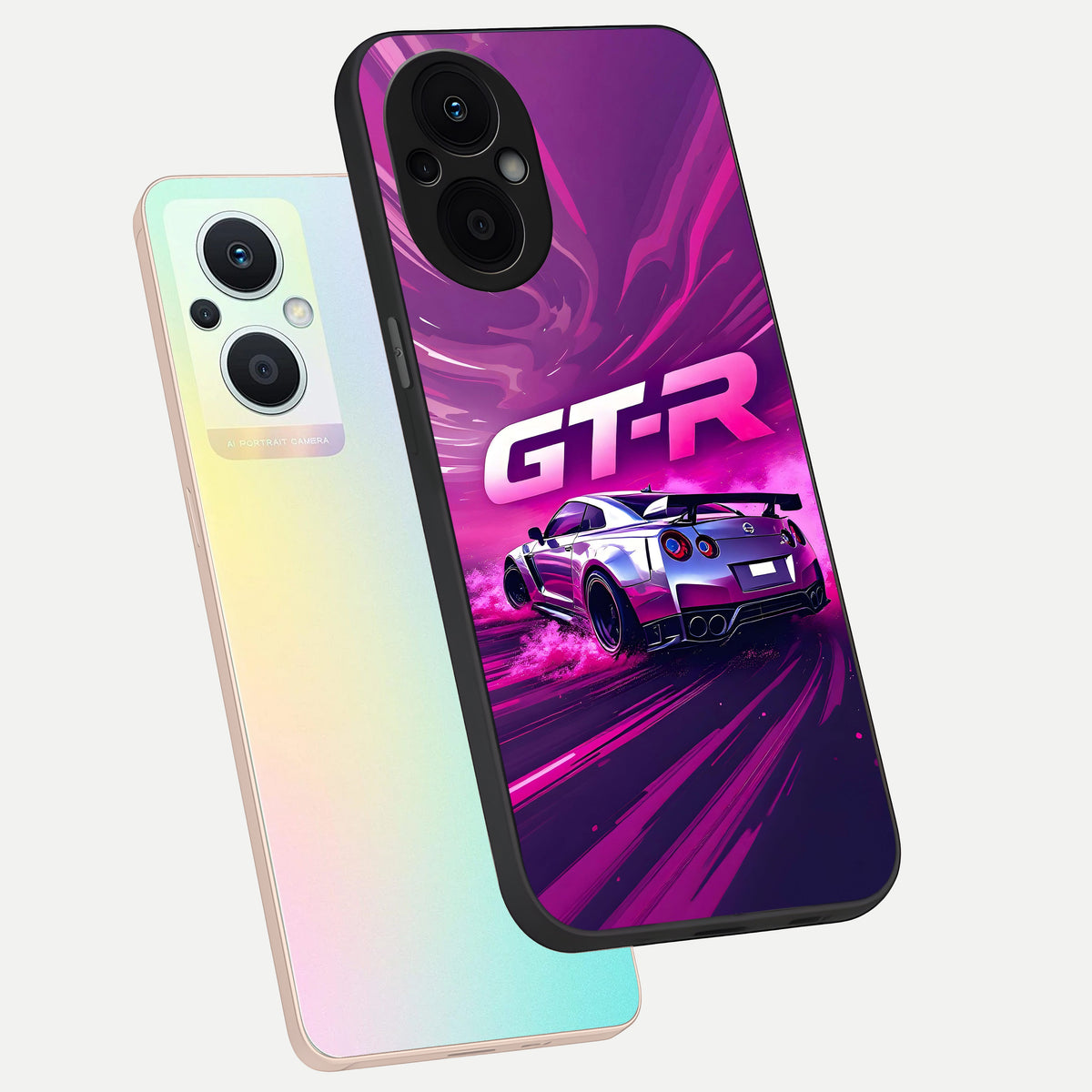  Speed Drift Legend phone case For Oppo F21 Pro 5G showing premium glass back cover with detailed artwork