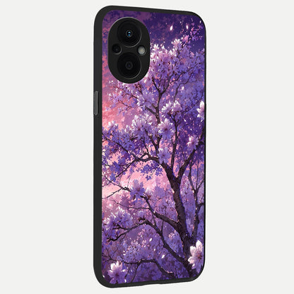  Blossom Tree back cover For Oppo F21 Pro 5G slim fit glass case with vibrant aesthetic design
