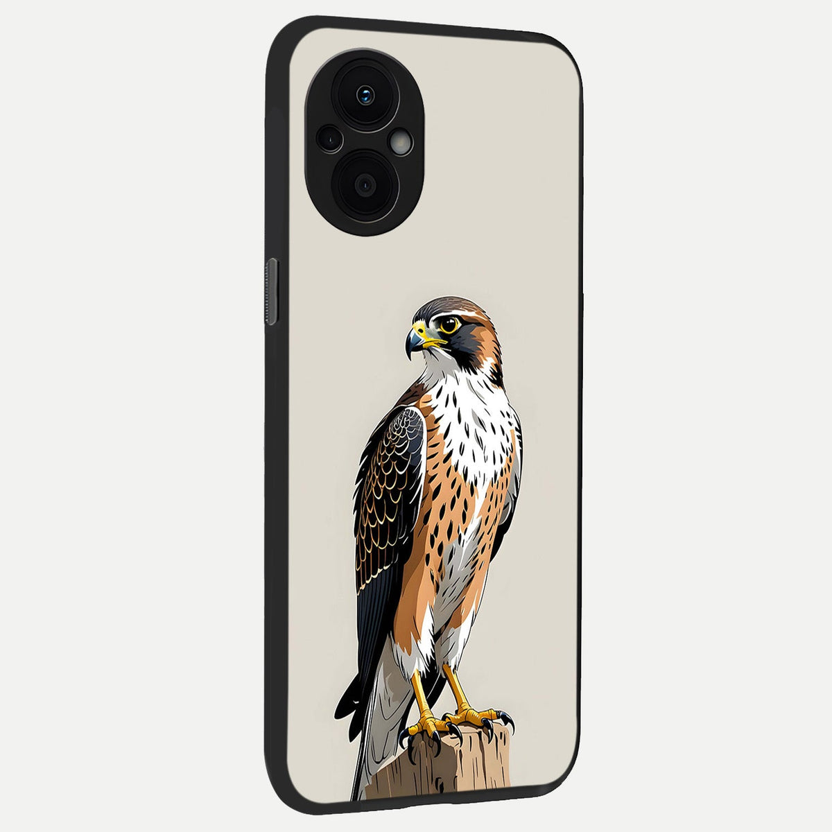  Clever Eagle back cover For Oppo F21 Pro 5G slim fit glass case with vibrant aesthetic design