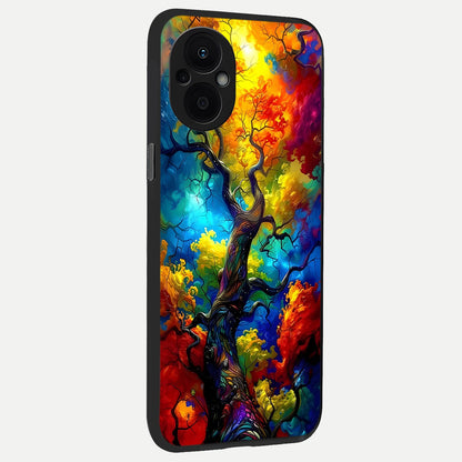 Colorful Soda Bottles back cover For Oppo F21 Pro 5G slim fit glass case with vibrant aesthetic design