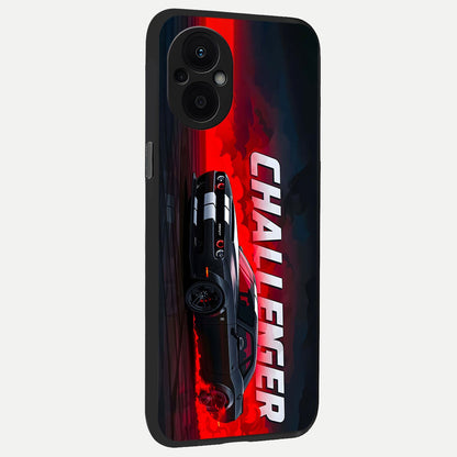  Crimson Challenger Fury back cover For Oppo F21 Pro 5G slim fit glass case with vibrant aesthetic design
