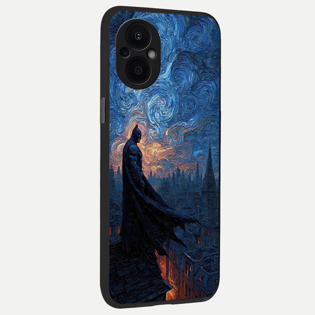  Dark Knight Dusk back cover For Oppo F21 Pro 5G slim fit glass case with vibrant aesthetic design
