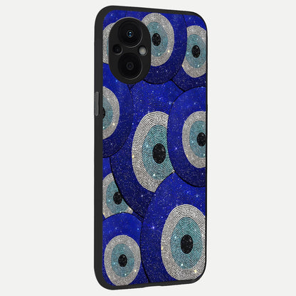 Galaxy Eye Flow back cover For Oppo F21 Pro 5G slim fit glass case with vibrant aesthetic design