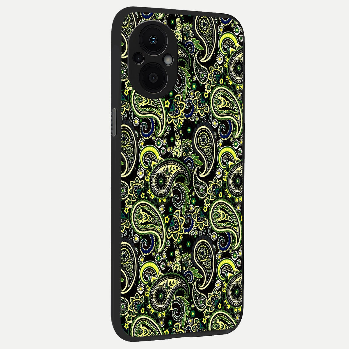  Green Lemon back cover For Oppo F21 Pro 5G slim fit glass case with vibrant aesthetic design