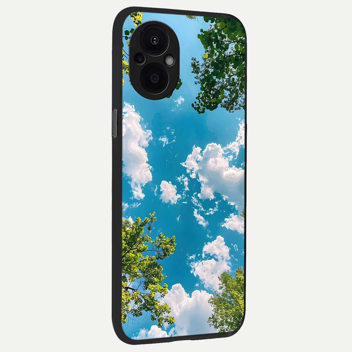  Green Moon Energy back cover For Oppo F21 Pro 5G slim fit glass case with vibrant aesthetic design