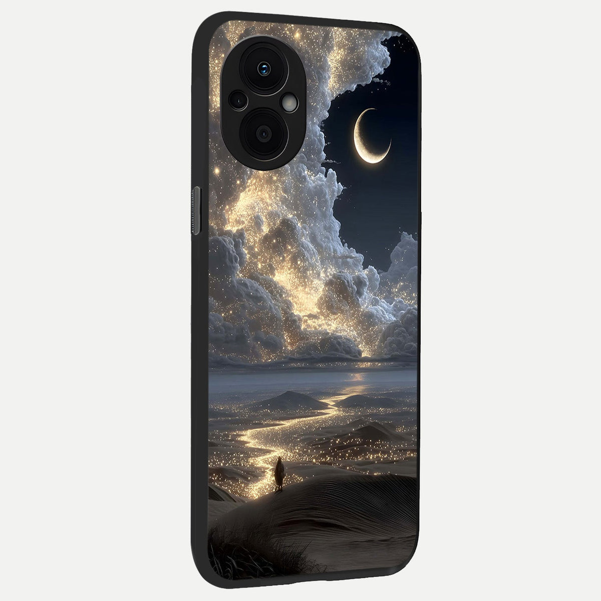  Moonlight Spark Path back cover For Oppo F21 Pro 5G slim fit glass case with vibrant aesthetic design