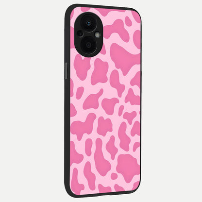  Pinkish Scenery back cover For Oppo F21 Pro 5G slim fit glass case with vibrant aesthetic design