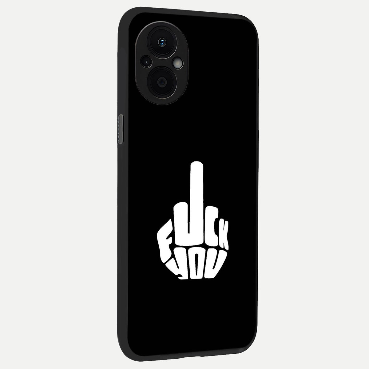  Rebel Mode On back cover For Oppo F21 Pro 5G slim fit glass case with vibrant aesthetic design