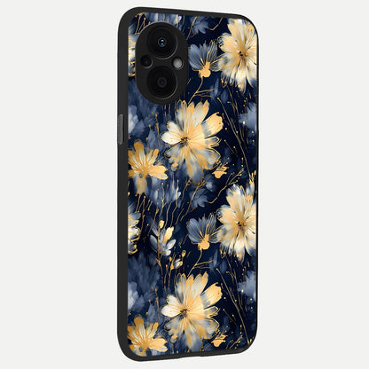  Royal Petal Dream back cover For Oppo F21 Pro 5G slim fit glass case with vibrant aesthetic design
