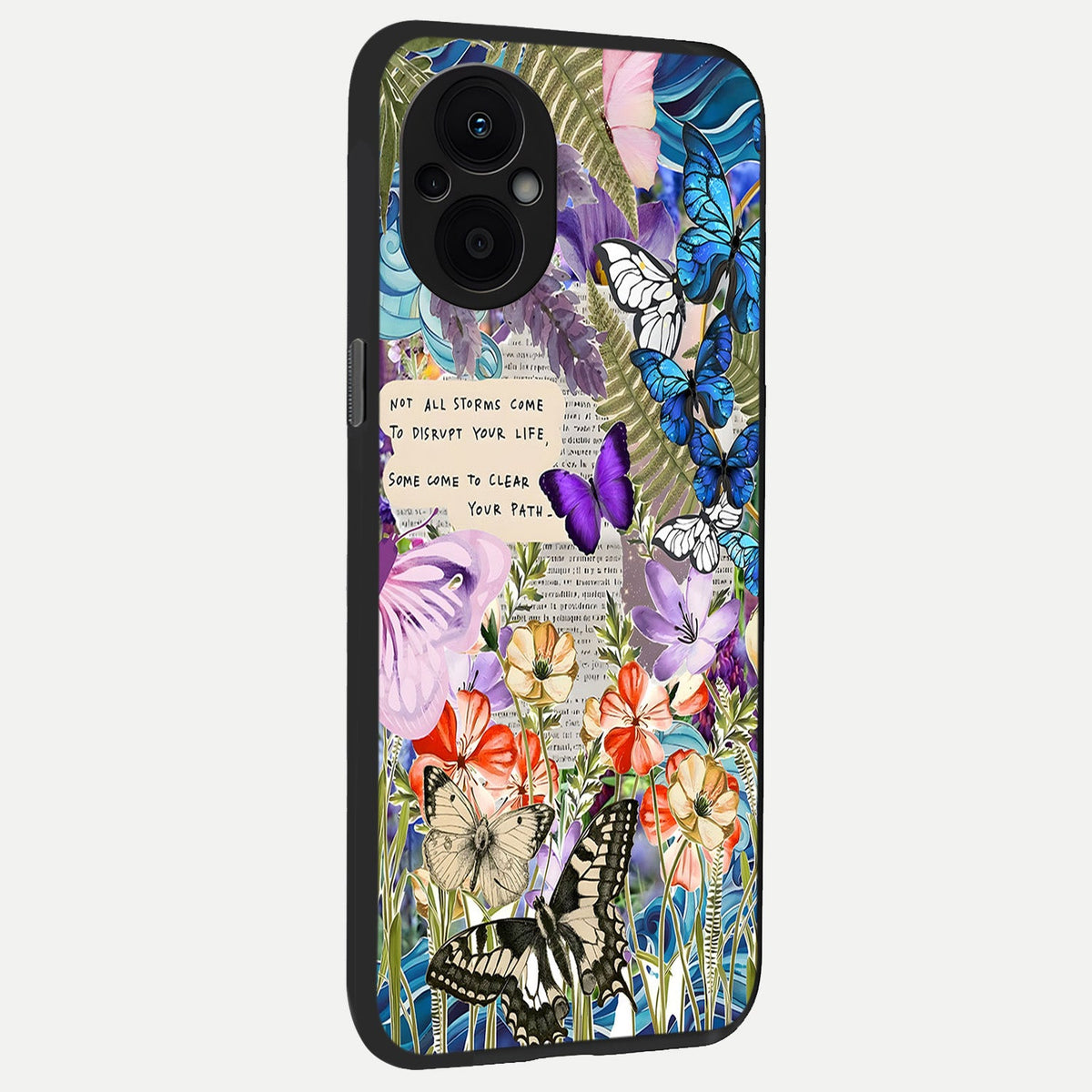  Storm Path Bloom back cover For Oppo F21 Pro 5G slim fit glass case with vibrant aesthetic design
