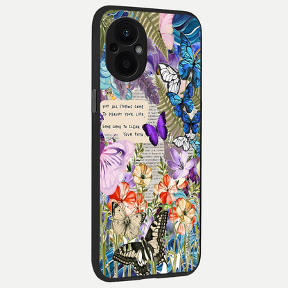  Storm Path Bloom back cover For Oppo F21 Pro 5G slim fit glass case with vibrant aesthetic design
