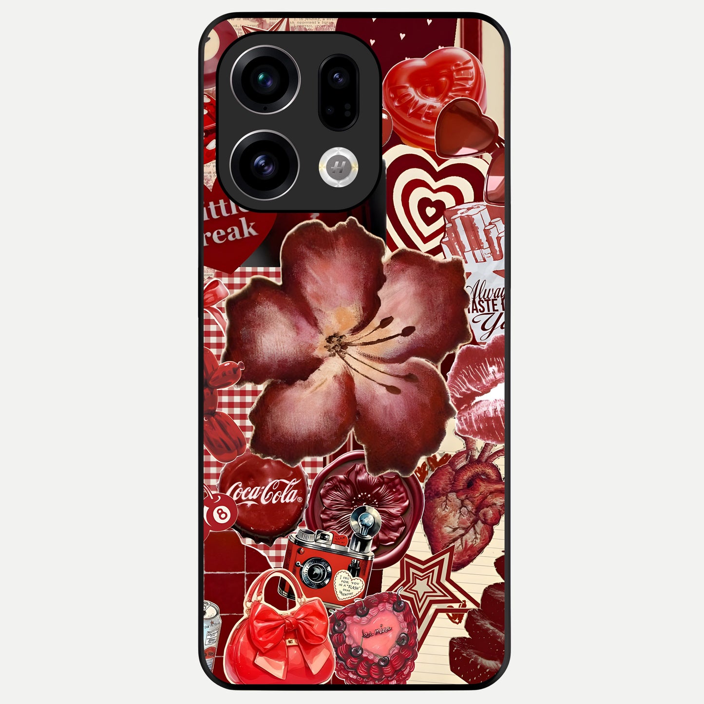  Aesthetic Little Freak Glass Case For Oppo Find X9 back cover – full design glossy printed glass finish