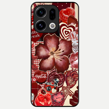  Aesthetic Little Freak Glass Case For Oppo Find X9 back cover – full design glossy printed glass finish