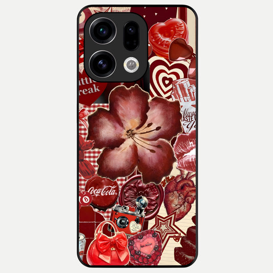  Aesthetic Little Freak Glass Case For Oppo Find X9 back cover – full design glossy printed glass finish