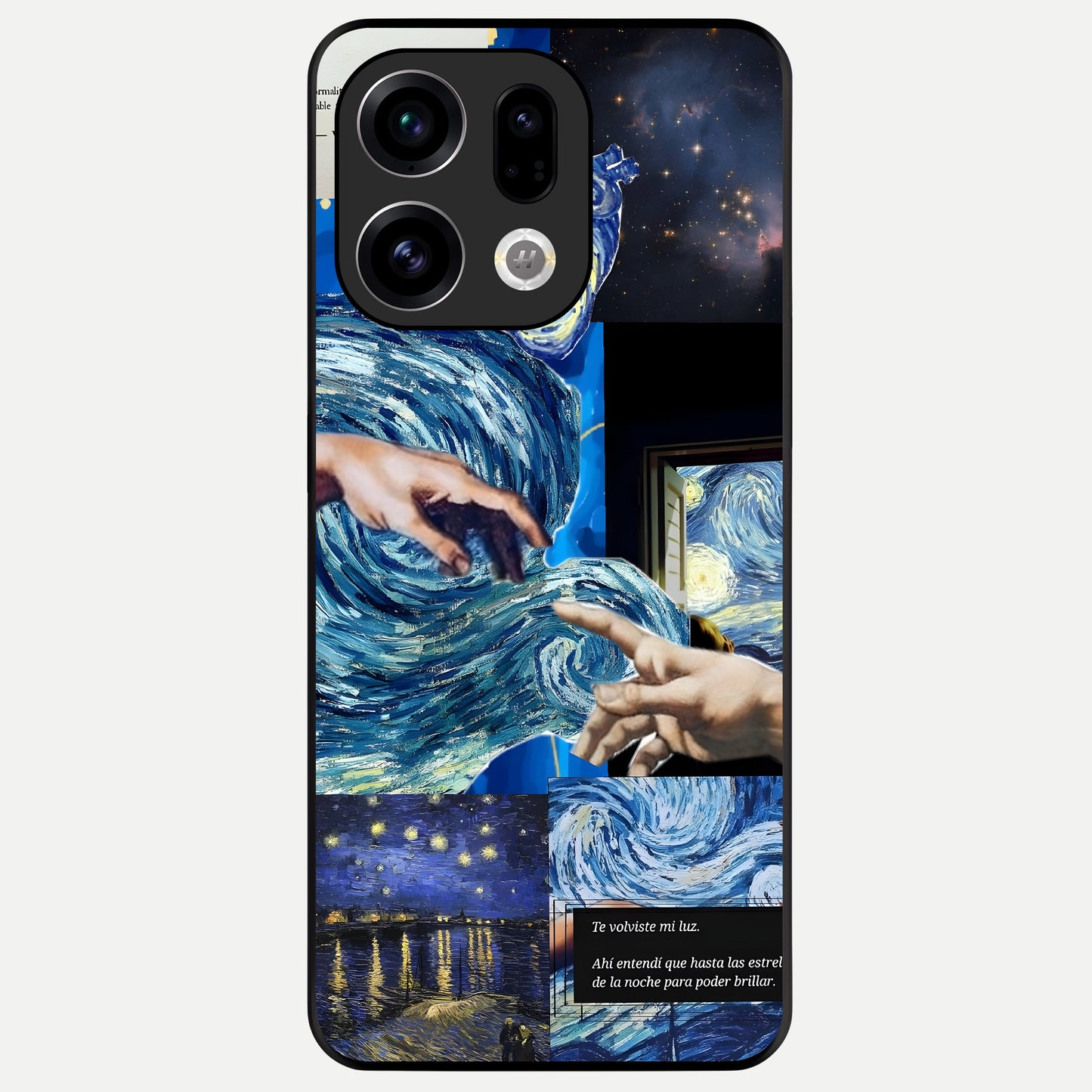  Aesthetic Vando Hands Glass Case For Oppo Find X9 back cover – full design glossy printed glass finish