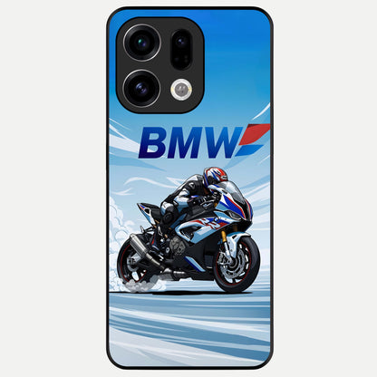  BMW Power Drift Glass Case For Oppo Find X9 back cover – full design glossy printed glass finish