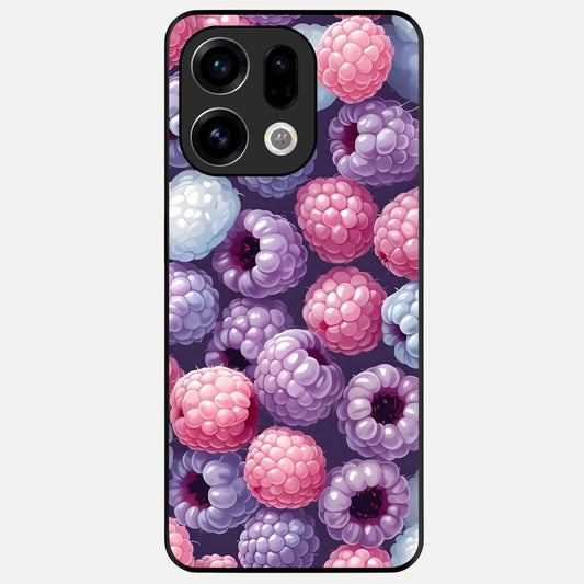  Berry Candy Pop Glass Case For Oppo Find X9 back cover – full design glossy printed glass finish