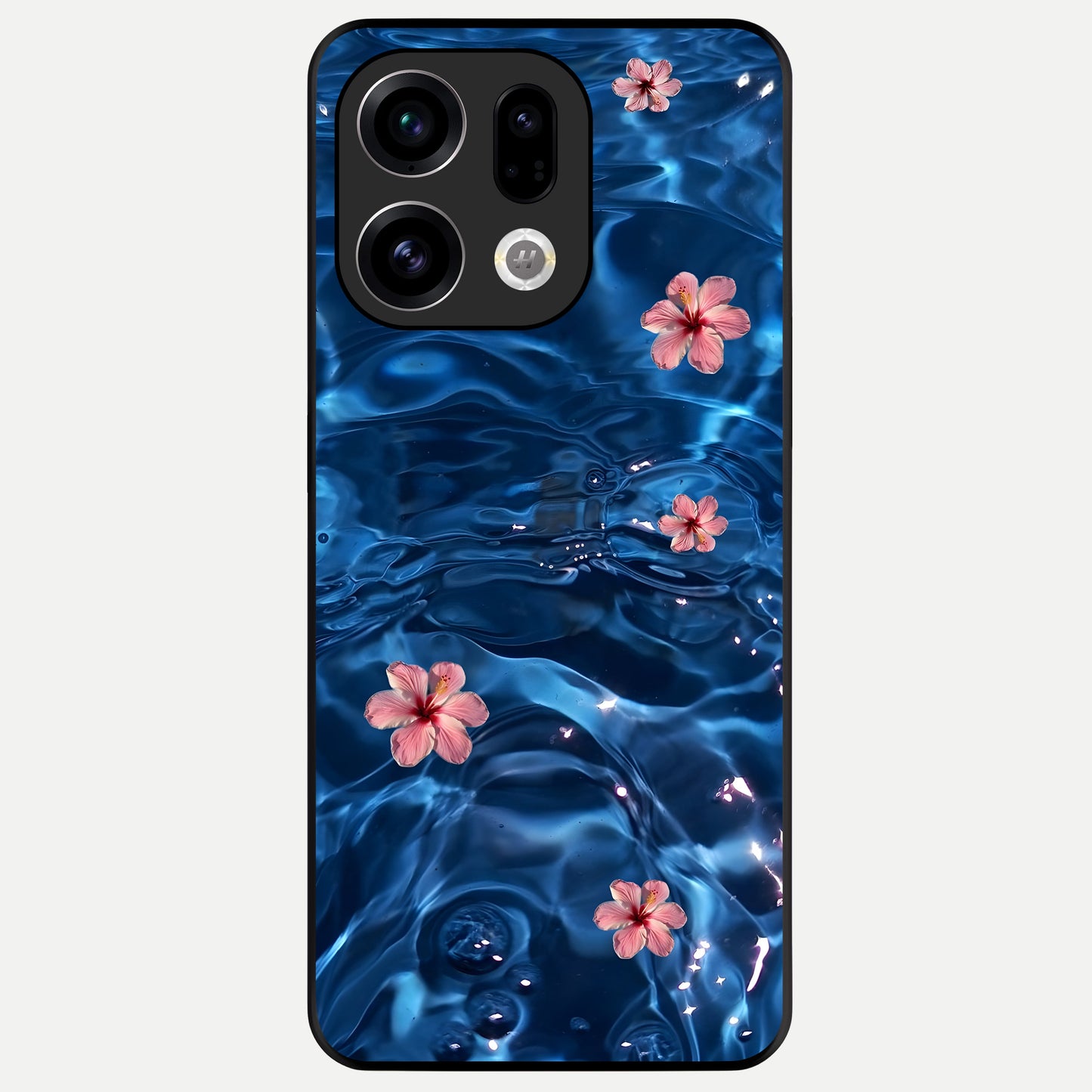  Bloom Thread Art Glass Case For Oppo Find X9 back cover – full design glossy printed glass finish