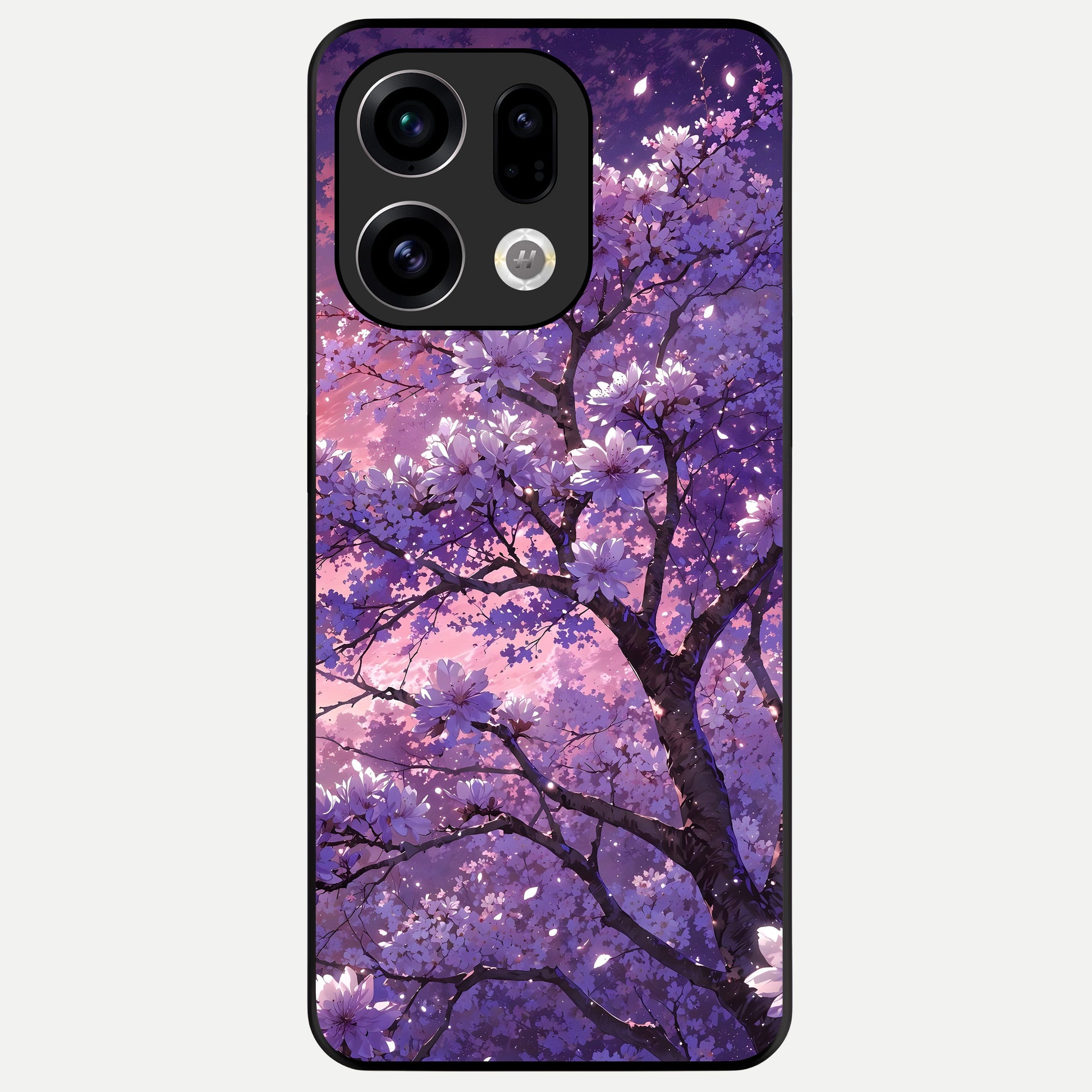  Blossom Tree Glass Case For Oppo Find X9 back cover – full design glossy printed glass finish