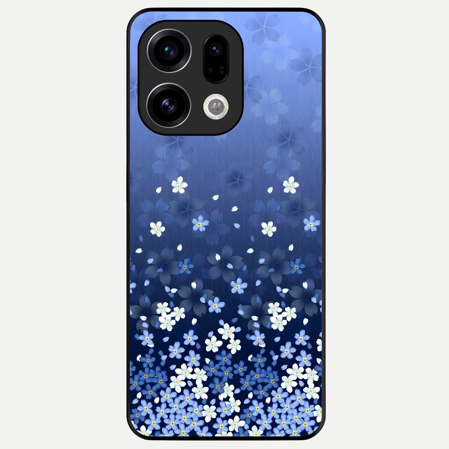  Blue Starry Glass Case For Oppo Find X9 back cover – full design glossy printed glass finish