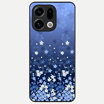  Blue Starry Glass Case For Oppo Find X9 back cover – full design glossy printed glass finish