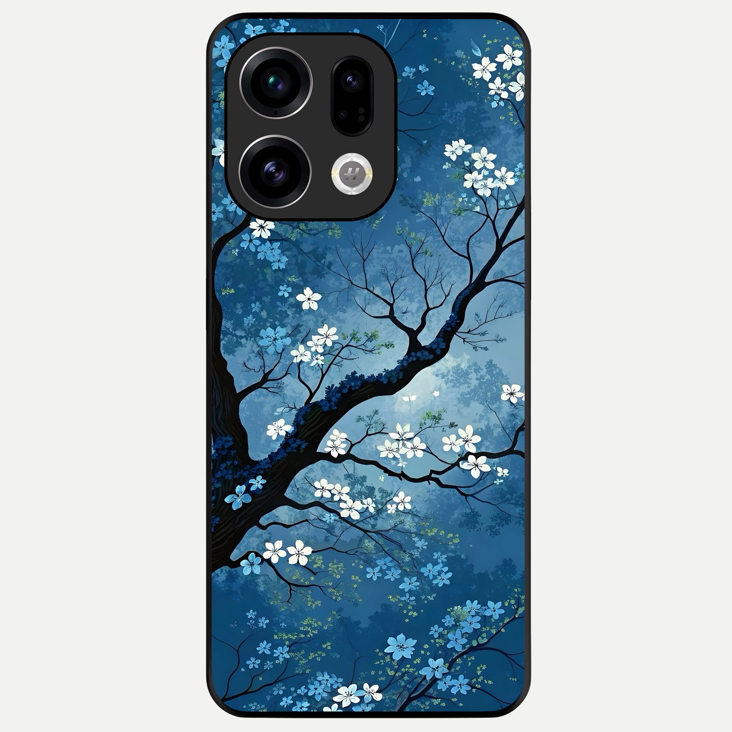  Blue Tree Serenity Glass Case For Oppo Find X9 back cover – full design glossy printed glass finish