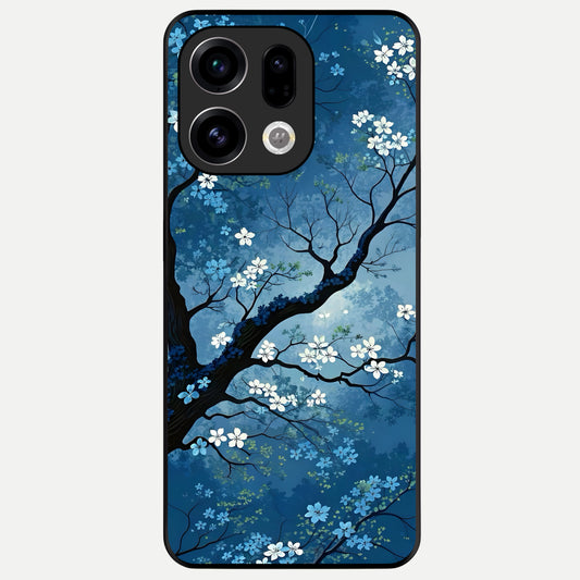  Blue Tree Serenity Glass Case For Oppo Find X9 back cover – full design glossy printed glass finish