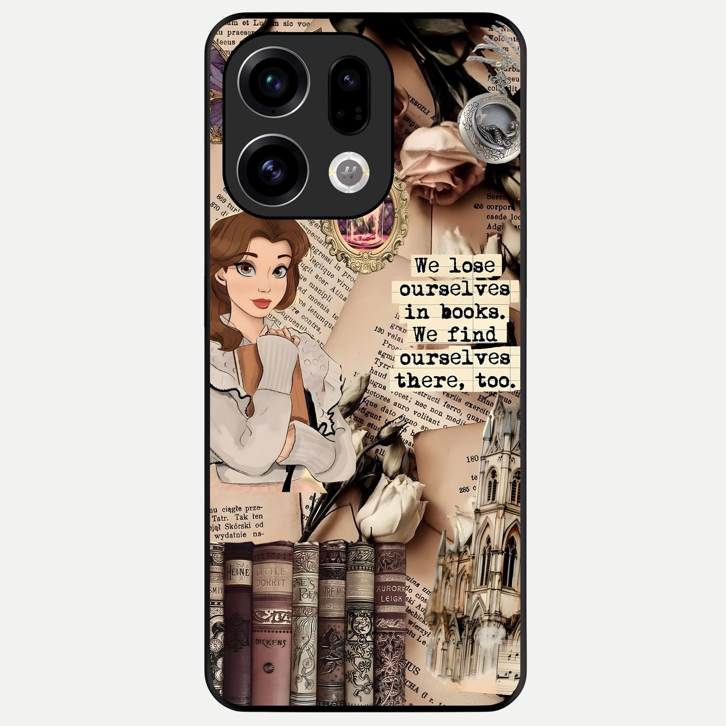  Bookish Dream World Glass Case For Oppo Find X9 back cover – full design glossy printed glass finish