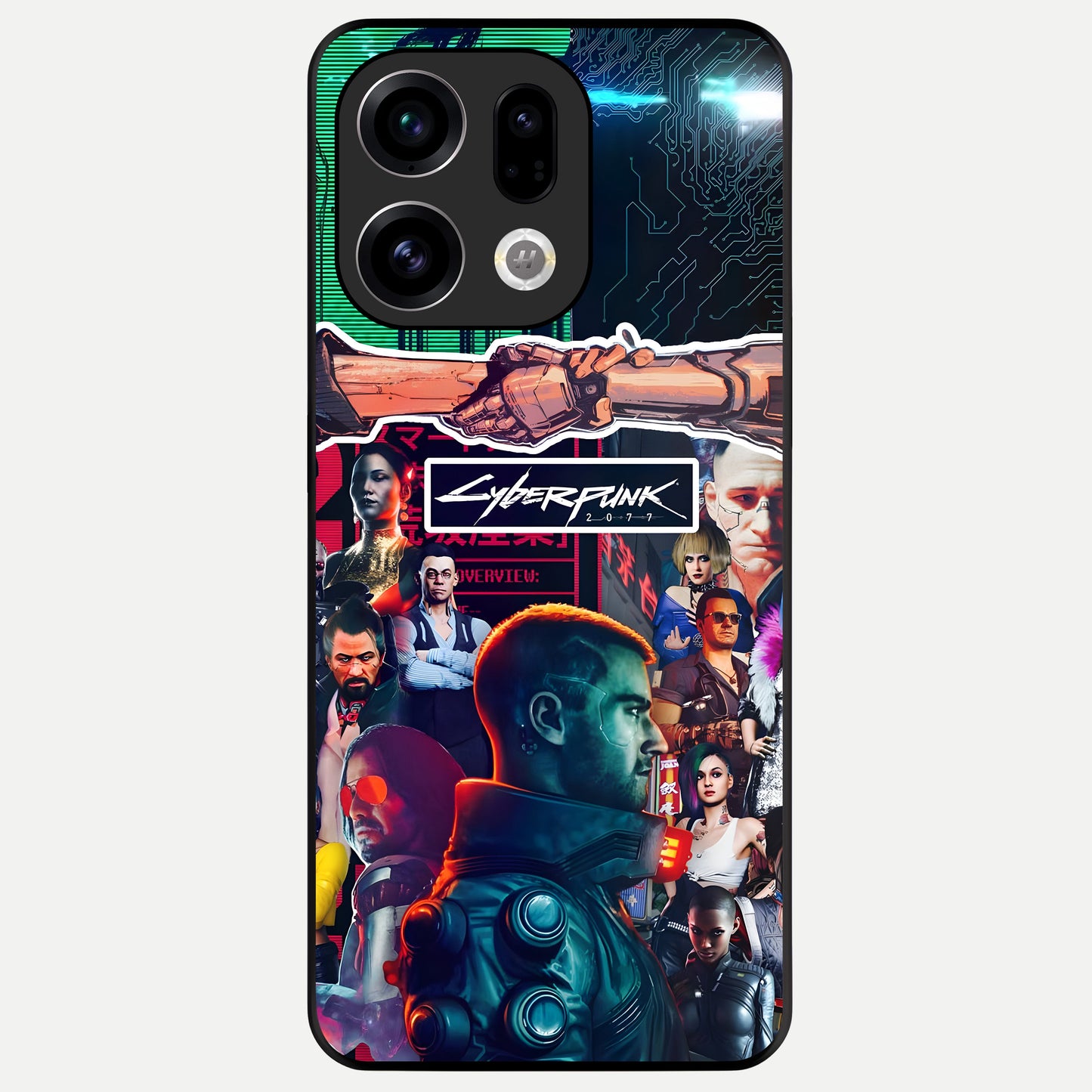  CYBERPUNK Legacy Glass Case For Oppo Find X9 back cover – full design glossy printed glass finish