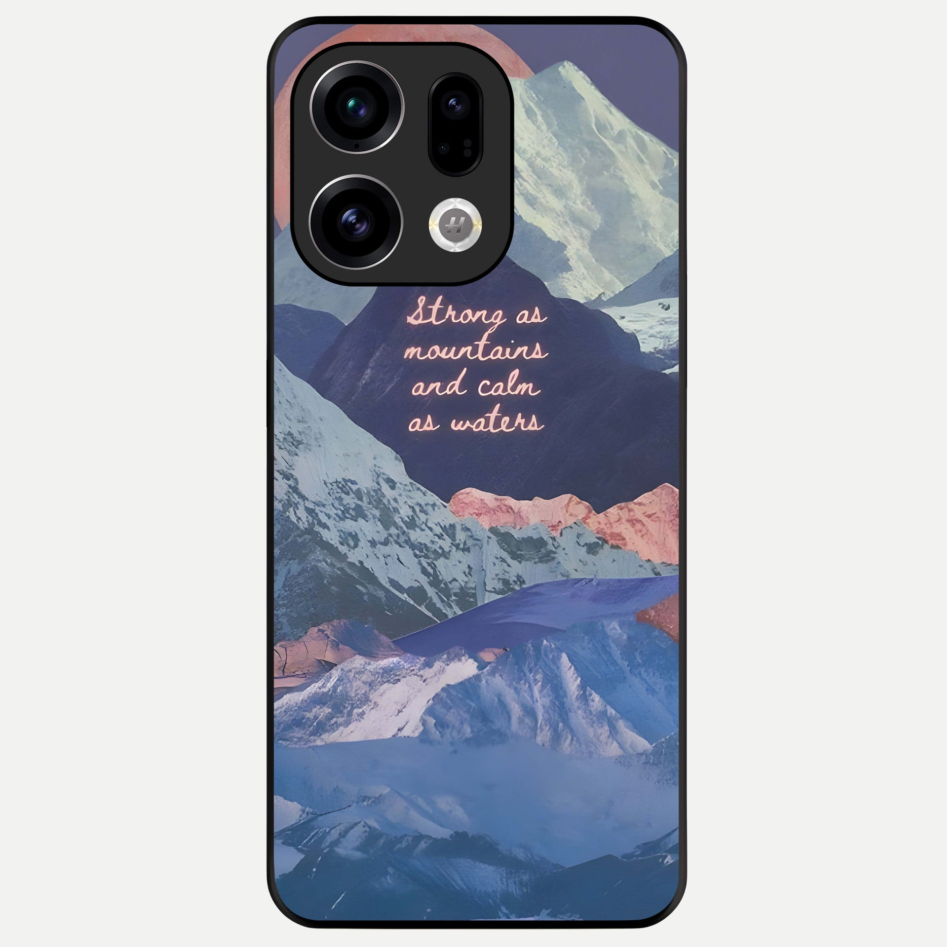  Celestial Mountain Calm Glass Case For Oppo Find X9 back cover – full design glossy printed glass finish