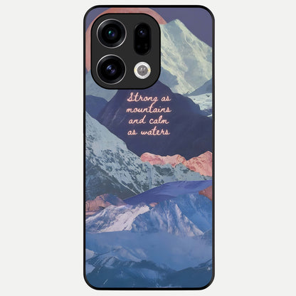  Celestial Mountain Calm Glass Case For Oppo Find X9 back cover – full design glossy printed glass finish