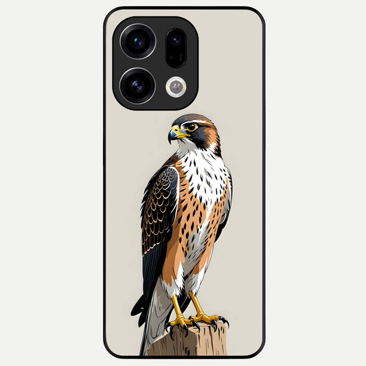  Clever Eagle Glass Case For Oppo Find X9 back cover – full design glossy printed glass finish