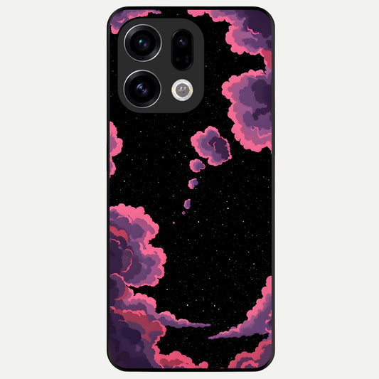  Cosmic Cloud Journey Glass Case For Oppo Find X9 back cover – full design glossy printed glass finish