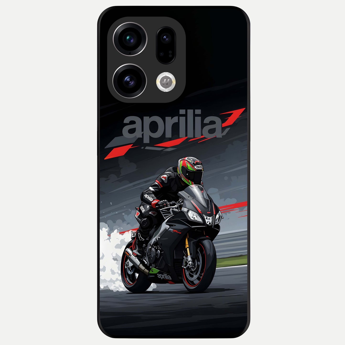  Dark Aprilla Glass Case For Oppo Find X9 back cover – full design glossy printed glass finish