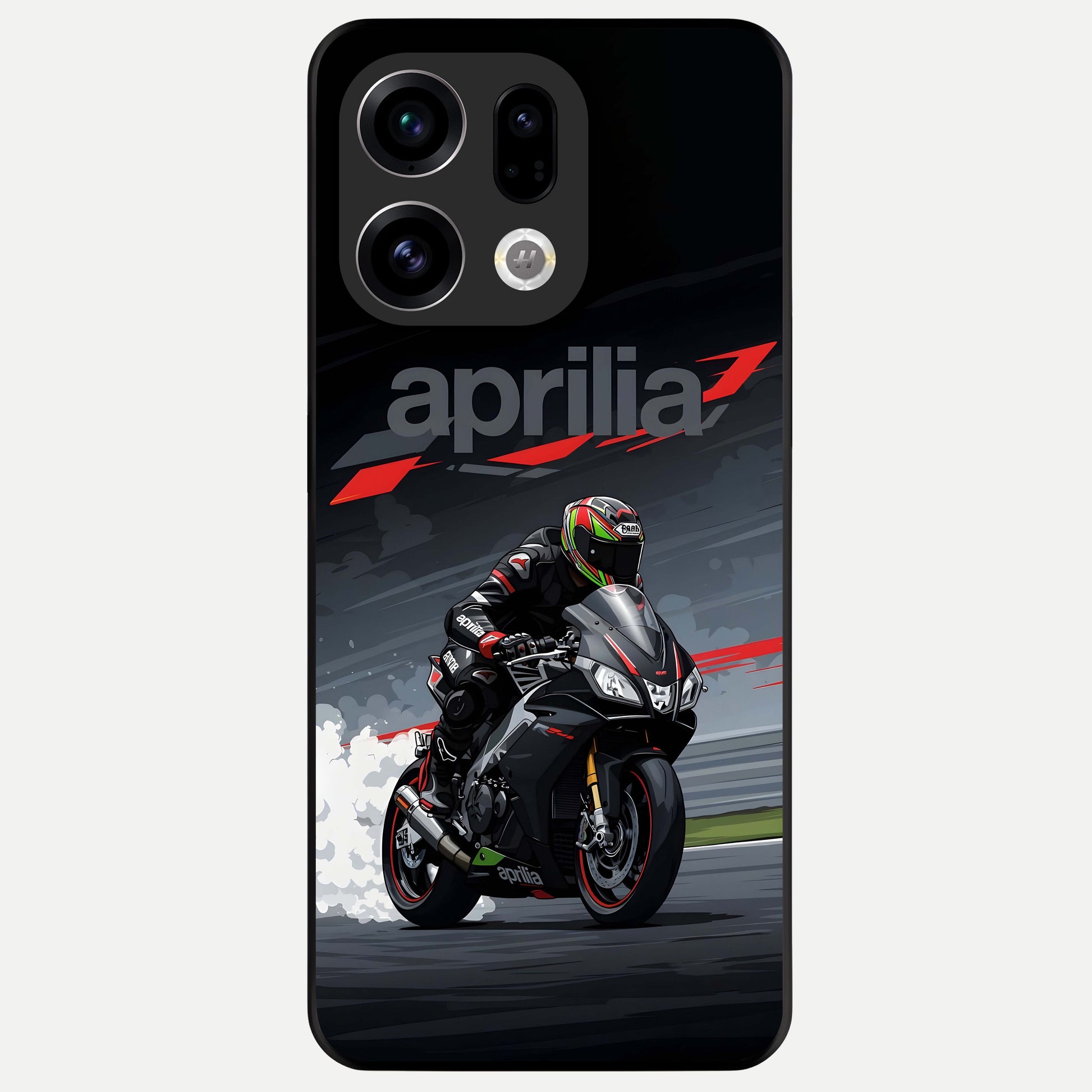  Dark Aprilla Glass Case For Oppo Find X9 back cover – full design glossy printed glass finish