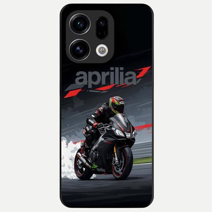  Dark Aprilla Glass Case For Oppo Find X9 back cover – full design glossy printed glass finish