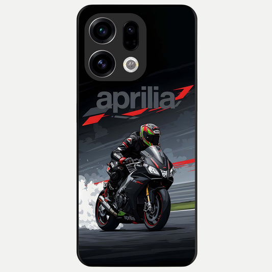  Dark Aprilla Glass Case For Oppo Find X9 back cover – full design glossy printed glass finish