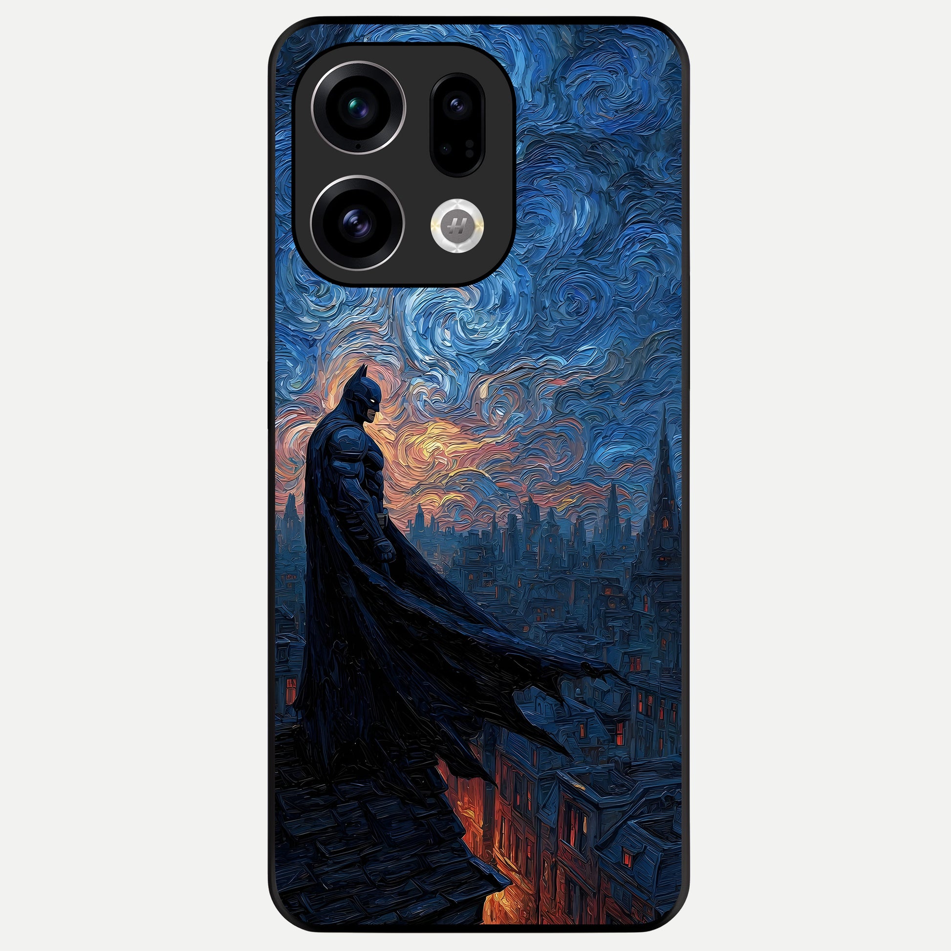  Dark Knight Dusk Glass Case For Oppo Find X9 back cover – full design glossy printed glass finish