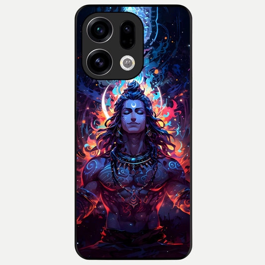 Divine Fire Shiv Glass Case For Oppo Find X9 back cover – full design glossy printed glass finish