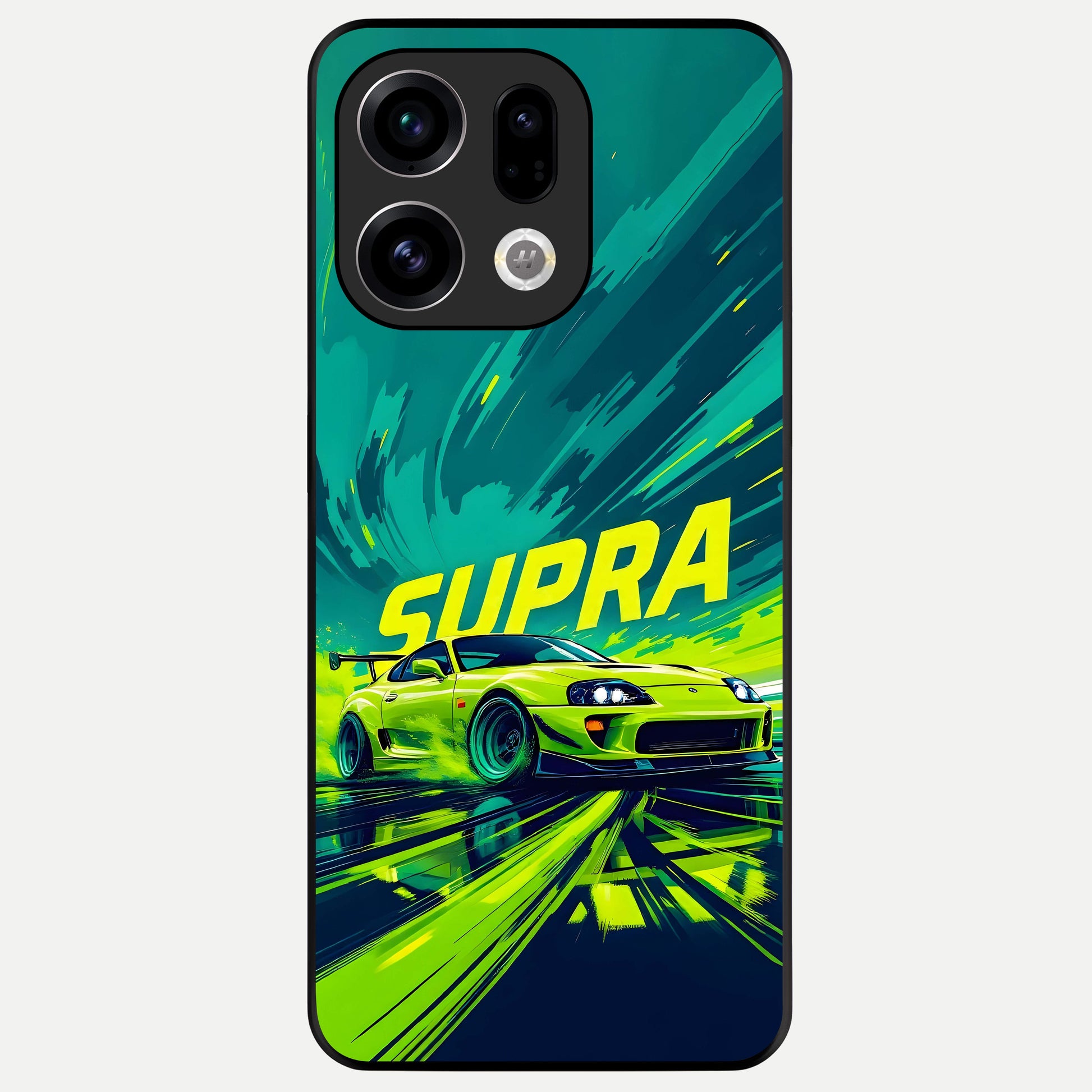  Electric Supra Thunder Glass Case For Oppo Find X9 back cover – full design glossy printed glass finish